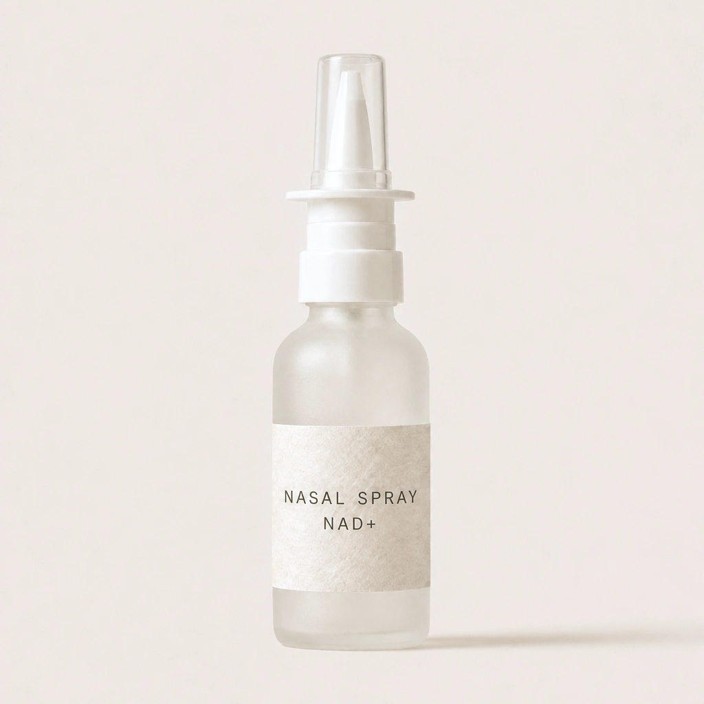 Cellular Recharge NAD+ nasal spray bottle